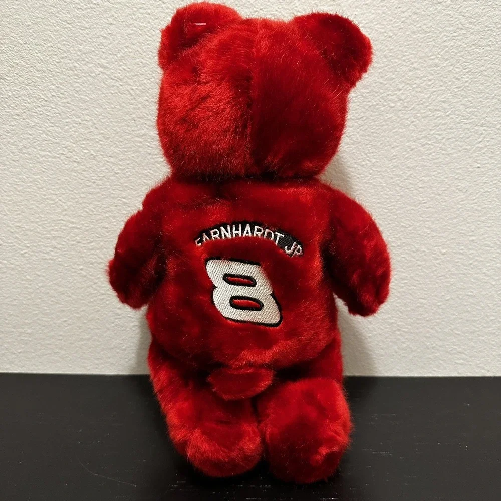 Dale Earnhardt Jr NASCAR 8 Red Plush Bear 2001 Gold'nBears Collectible Signature